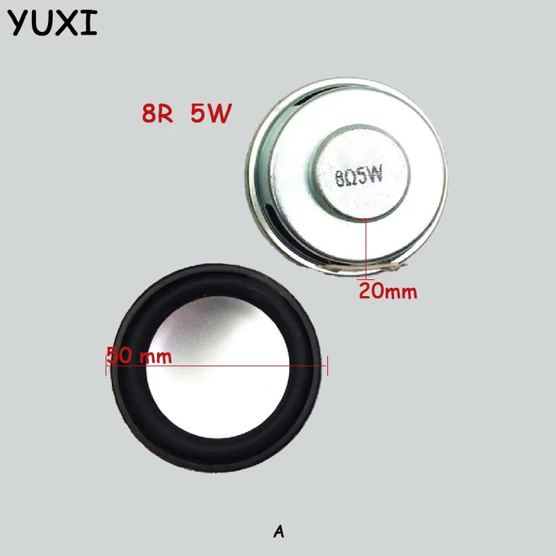 YUXI 2PCS Round/Square Inner Magnet Shell Speaker For Diameter 50/66 * 66/41 * 71mm Height 20/34/16/23mm 8 Euro 5W Speaker