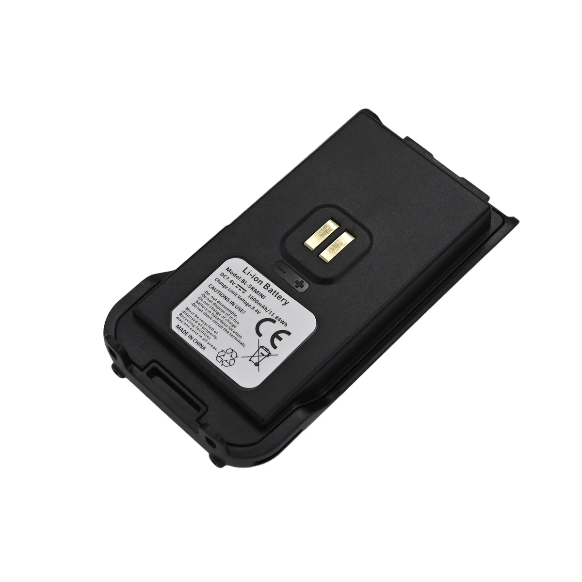 BAOFENG BL-5Rmini Li-Ionen-Akku 11,84 Wh 7,4 V 1600 mAh USB Typ C Ladeanschluss für UV5R Mini 5R-Mini Amateurfunk-Zubehör