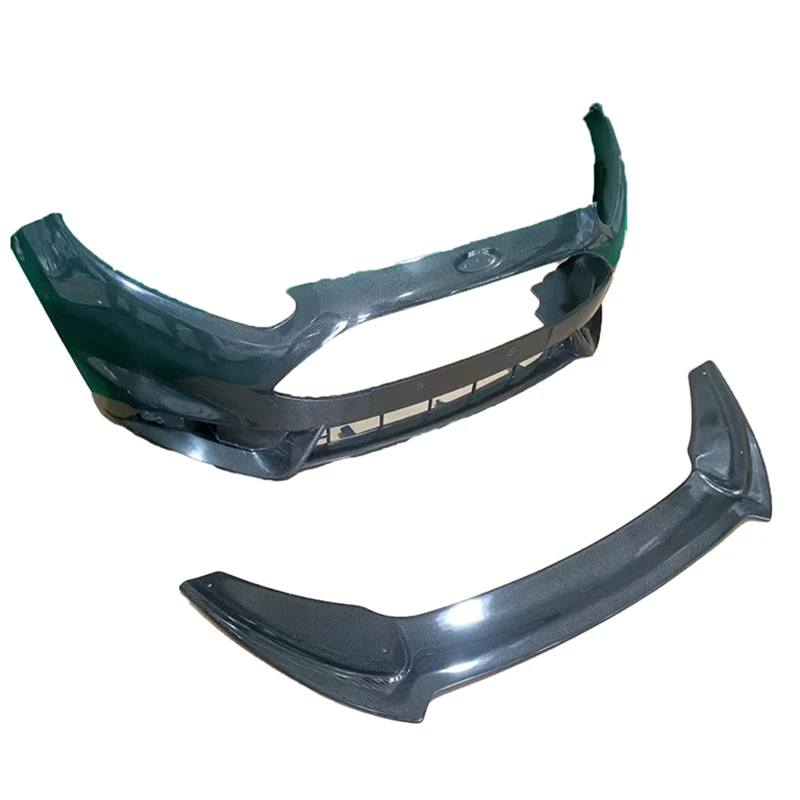 Carbon Fiber for Fiesta 2016 front bumper,After actual vehicle installation test