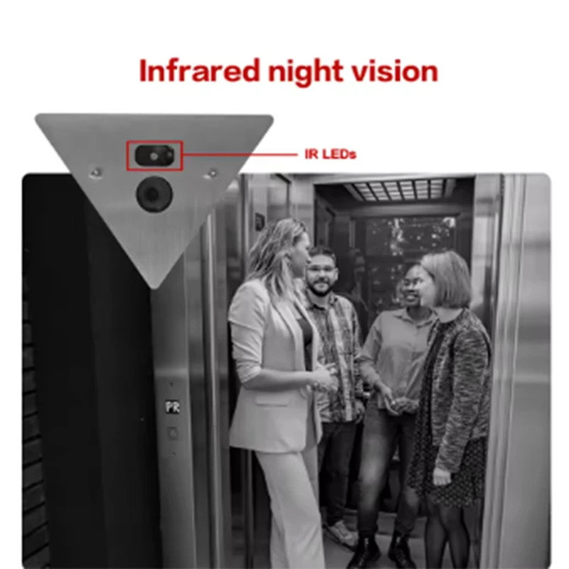 H.265 8MP POE Infrared IR Night Vision Corner Camera Network IP Camera 2.8MM Lens With Microphone Audio P2P Icsee Xmeye