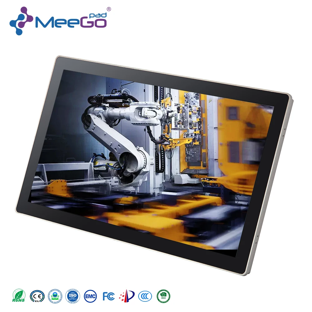 Celeron J4125 J6412 N100 N150 CPU I5 I7 Rugged 21.5Inch AIO Ip65 Waterproof Touch Screen Monitor Industrial HMI Panel PC