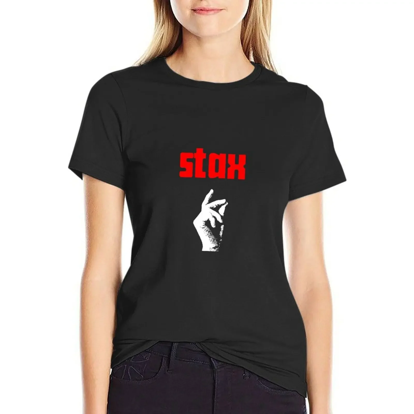 

Stax Classic T-Shirt Blouse lady clothes cute tops blacks t-shirts for Women graphic tees funny