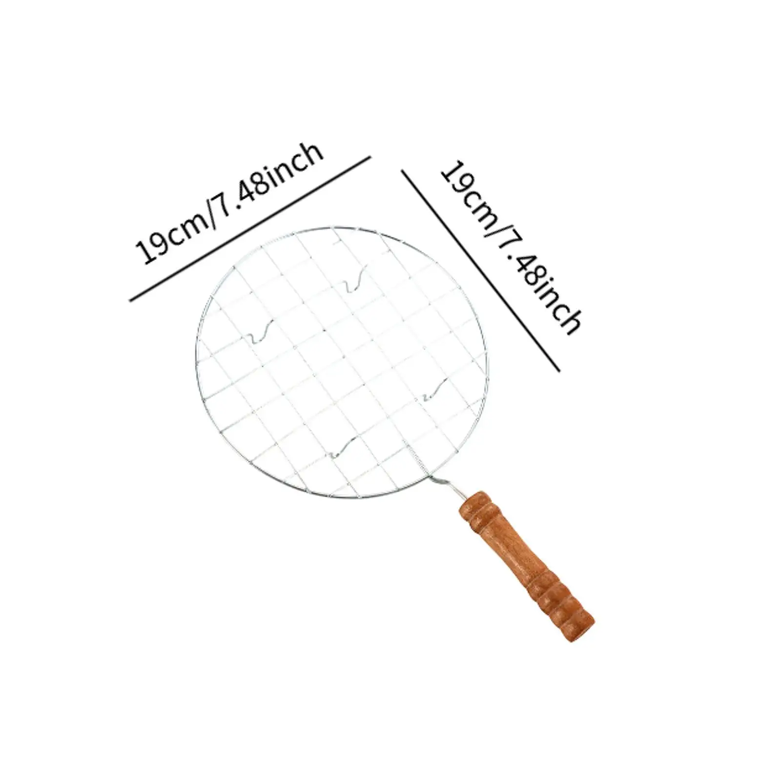 Stainless Steel Round Barbecue Grill Mesh Roasting Grid Lightweight Grill Gear for Patio and Travel
