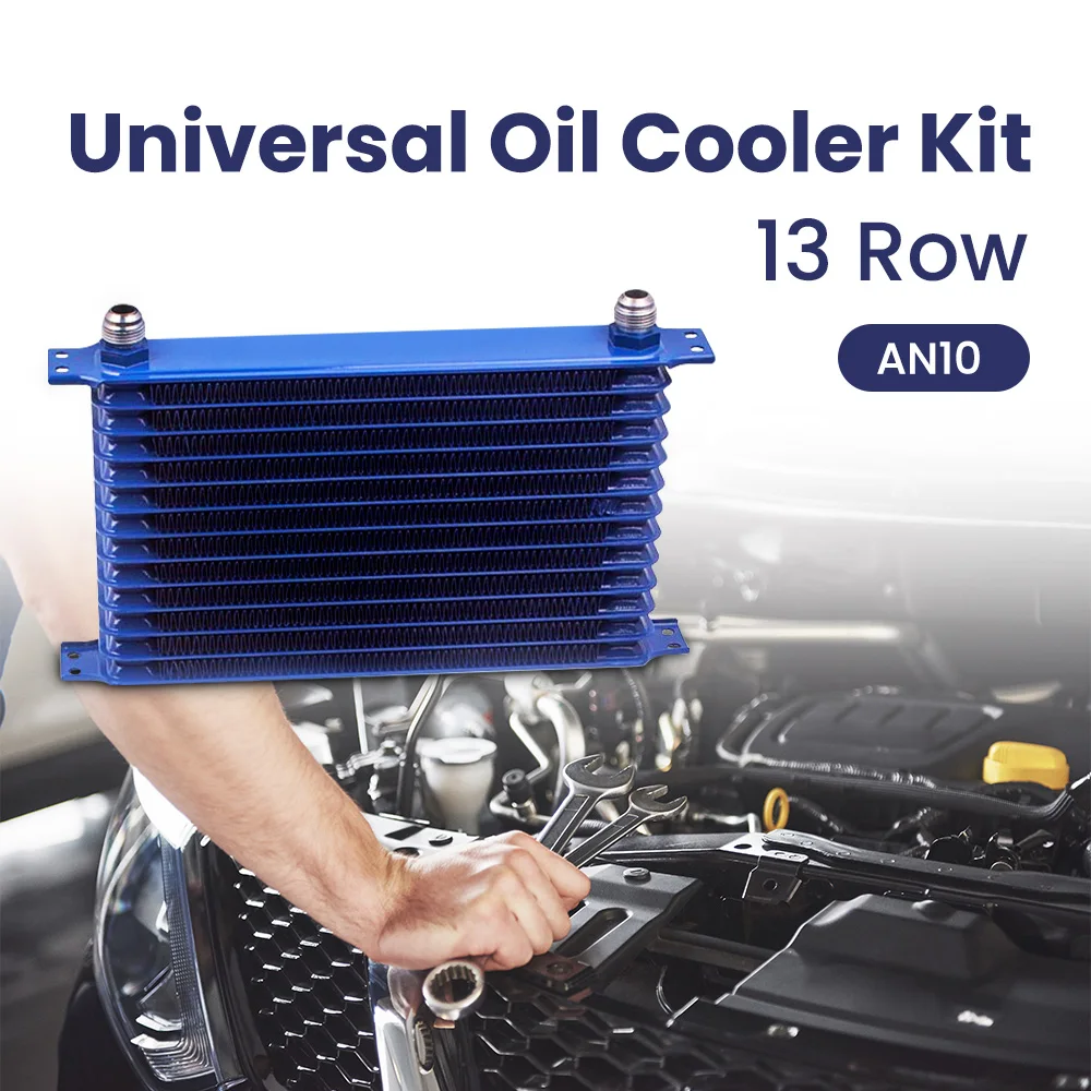 AN10 13 Row Engine Trust Oil Cooler Kit Radiator  7