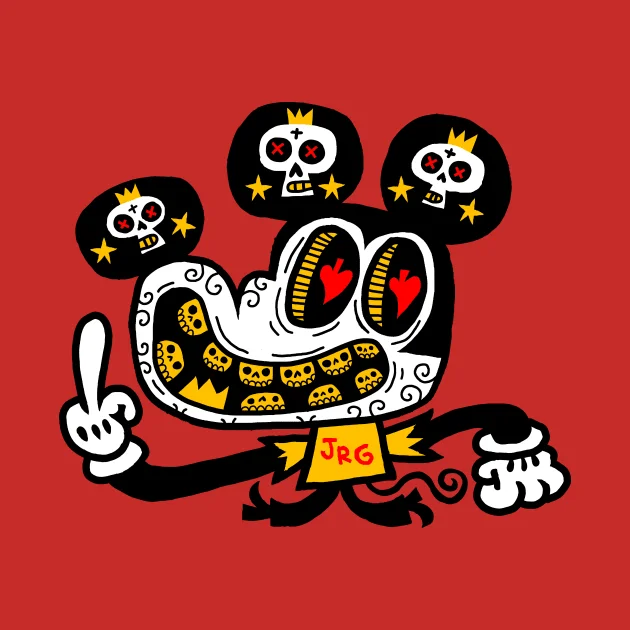 Muerto Mouse 남녀공용 오버사이즈 코튼 티셔츠, 새로운 패션 탑 티