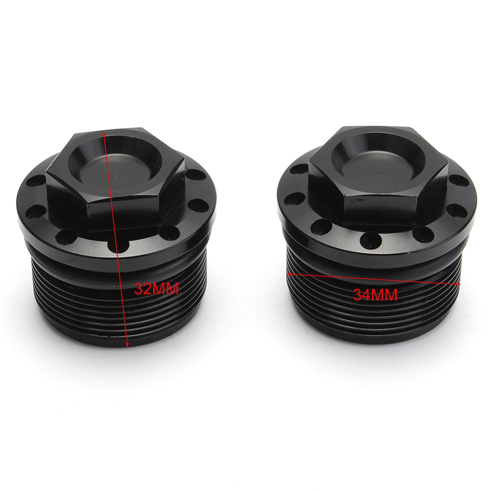 Motorcycle 39mm CNC Anodized Black Drag Specialties Domed Fork Tube Cap Bolt For Harley Sportster 1200 883 XL 1987-2018