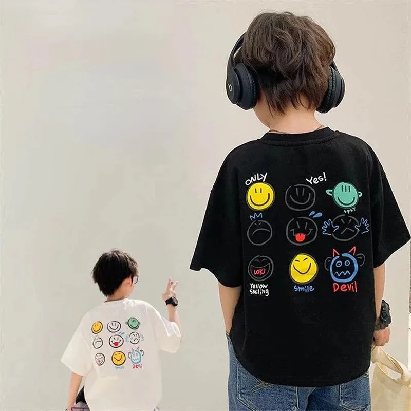 T-shir T-shirt Baby Summer T-shirt Boys and Children Short-sleeved T-shirt Cotton Comfortable Fashion Girl Boy Baby T-shirt