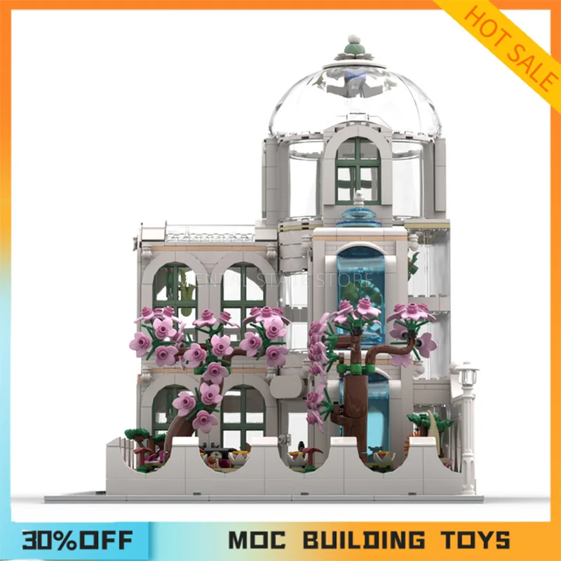 2241PCS Customized MOC Botanical Garden Building Blocks Technology Bricks DIY Creative Assembly Education Toys Holiday Gifts