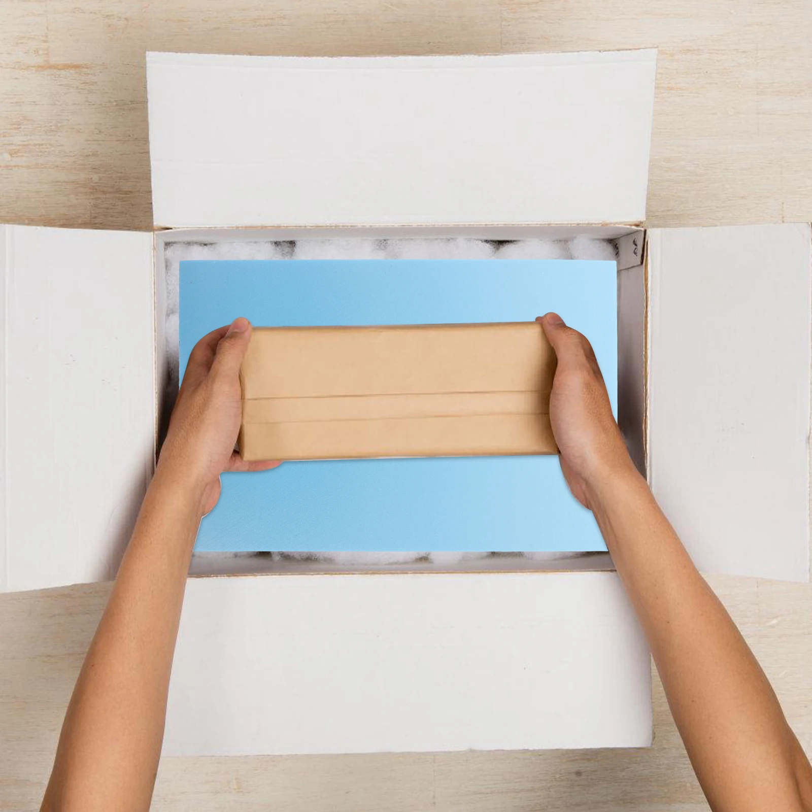 

2 Pcs High-density Foam Board 30x20x2CM Blue Packing Material Fragile Items Sheets Shipping Insulation foam pads