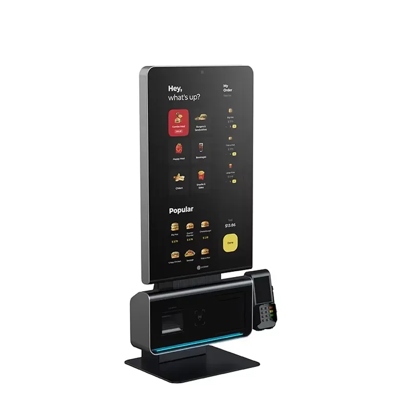 27 Inch Touch Screen Self Service Kiosk All in One Payment Terminal for Supermarket Mall Self Checkout Machine POS System