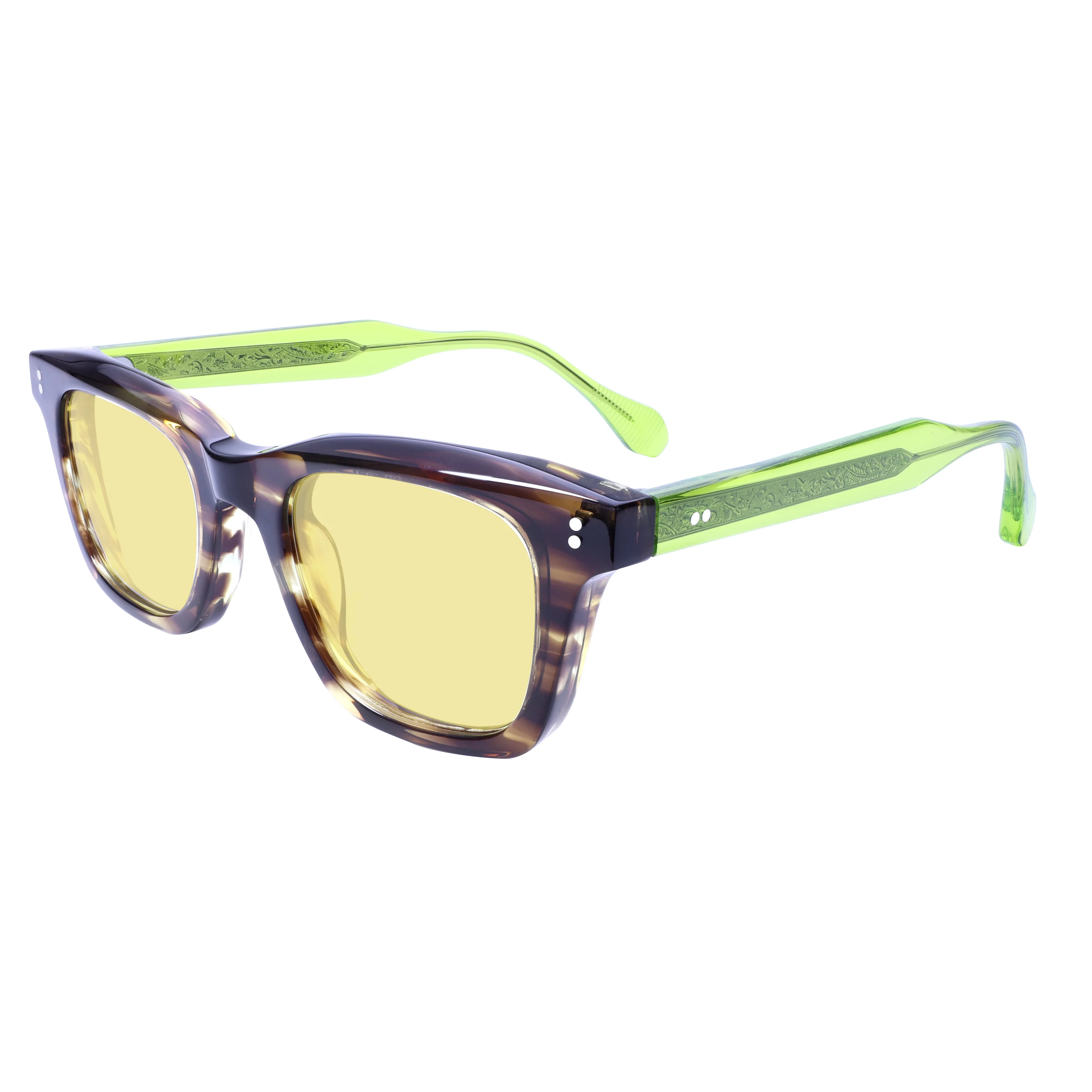 UV400 Protection Sunglasses for Men and Women Retro Style Acetate  Frame Polarized Lens for Driving Lightweight Comfortable