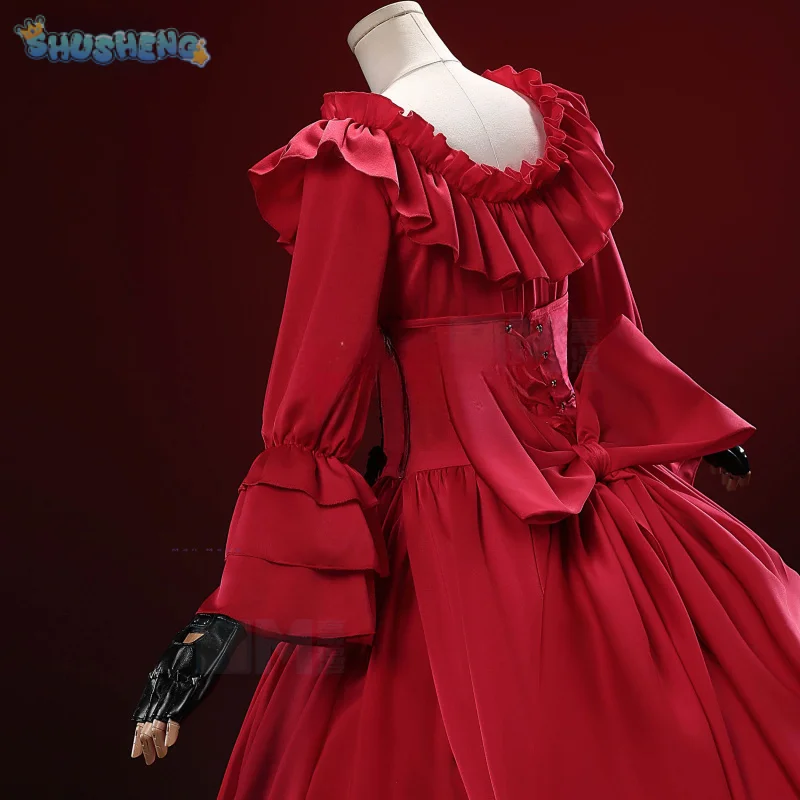 أنيمي قد أطلب شيء نهائي واحد القرمزي El Vandimion تأثيري حلي فتاة لوليتا فستان أحمر اكسسوارات هدية حفلة عيد الميلاد #5