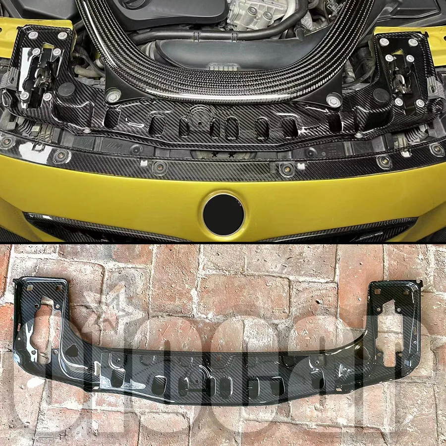 

OiOMOTORS Высококачественный сменный кожух из сухого углерода, пластина резервуара для воды, верхняя стяжка для BMW F87 M2 F80 M3 F82 M4