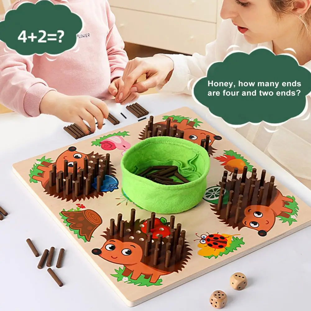 

Travel Toy for Kids Educational Hedgehog Game Develop Fine Motor Skills Math Concepts Sorting Ideal for Travel for Toddlers