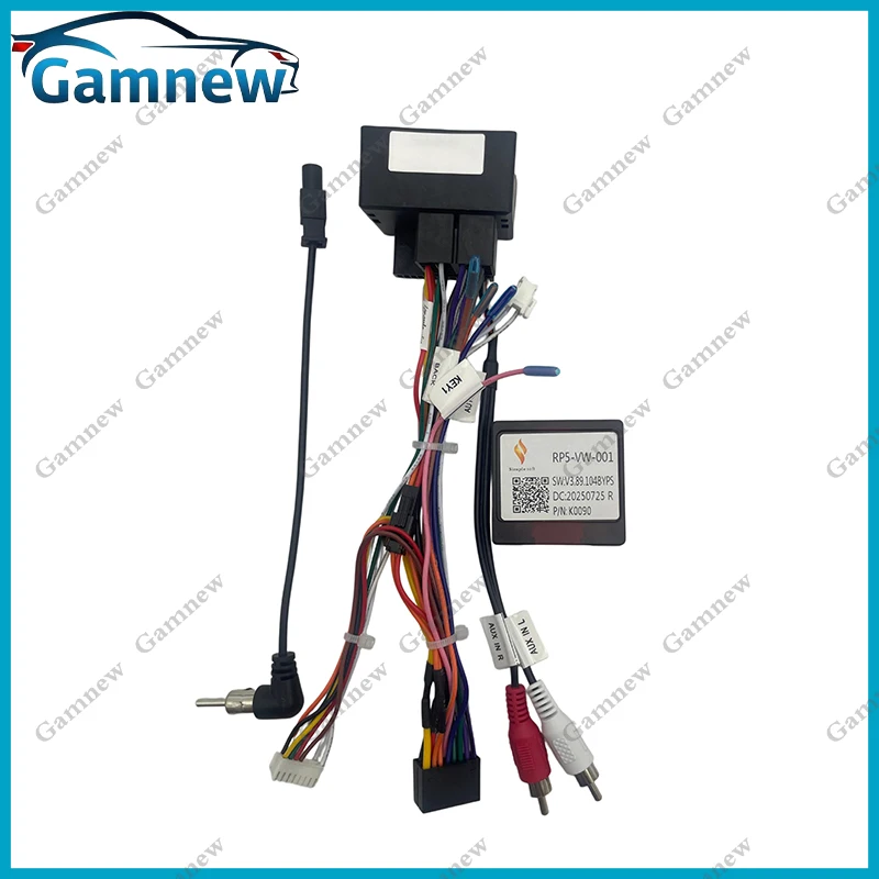 Car 16pin Wiring Harness Adapter Canbus Decoder Android Radio Power Cable For VW Volkswage Vehicles of PQ platform RP5-VW-001
