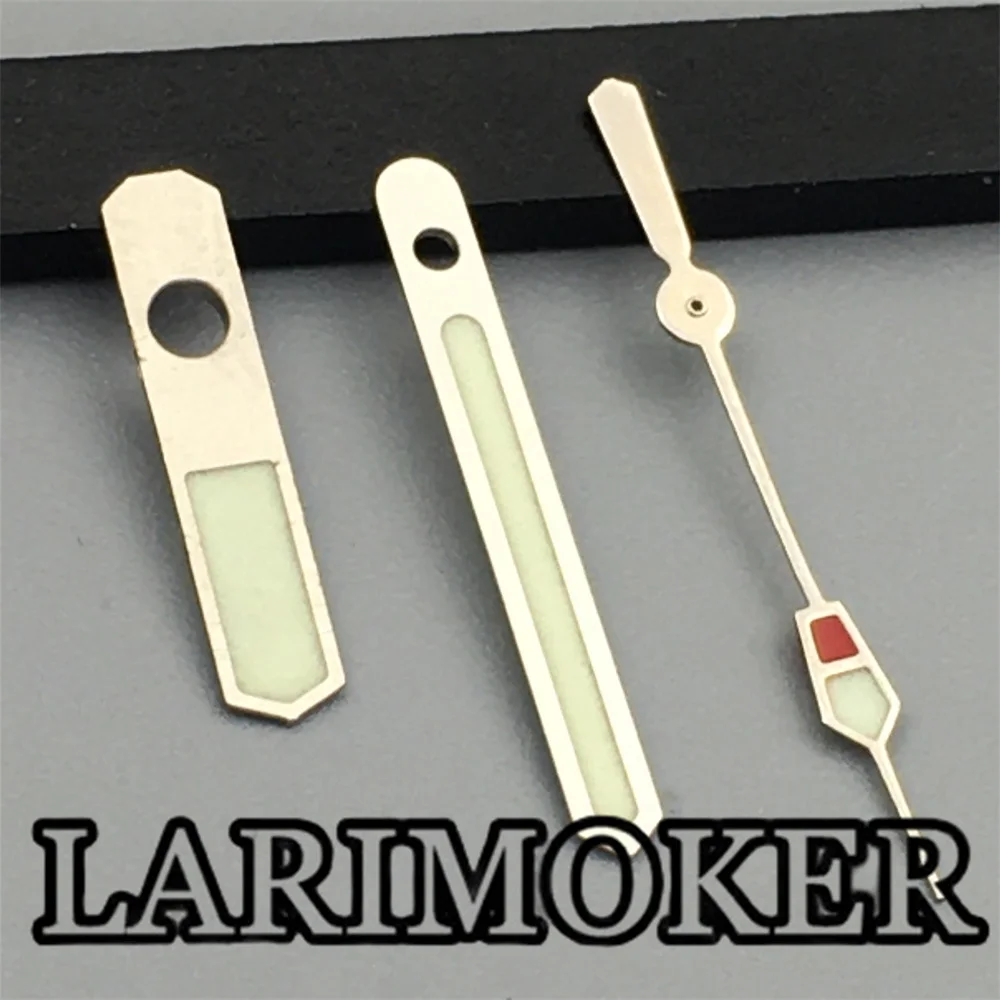 LARIMOKER Silver Green Red Watch Hands Green Luminous Hands fit NH35 Mechanical Movement Watches Accessories