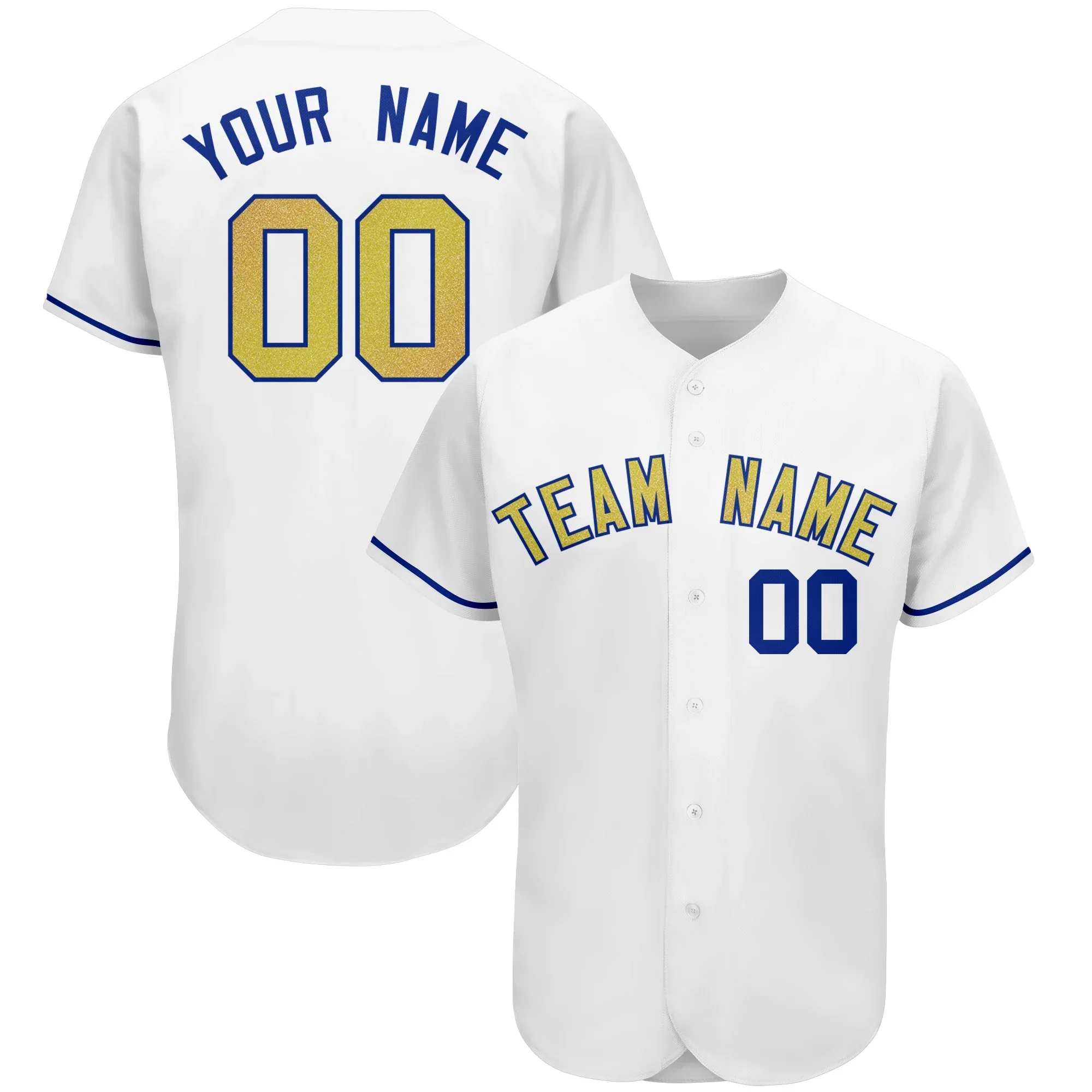 Top Quality Personalized Baseball Jersey Your Name/Number Mesh Button-down Hip Hop Print for Men/Girl/Kids Big size