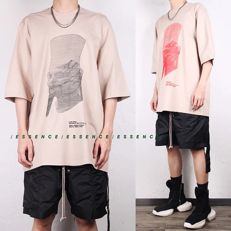 

Loose T-irt with Embroidered Pattern ort Sve Five Sve Length round Neline Faion Urban Sle by Rodrk