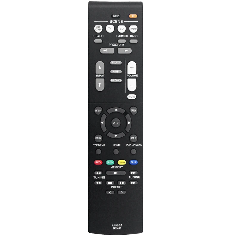 RAV532 ZP35480 Remote Control Replace For Yamaha AV Receiver RX-V379 RX-V383 RX-V383BL RXV379 RXV383 RXV383BL