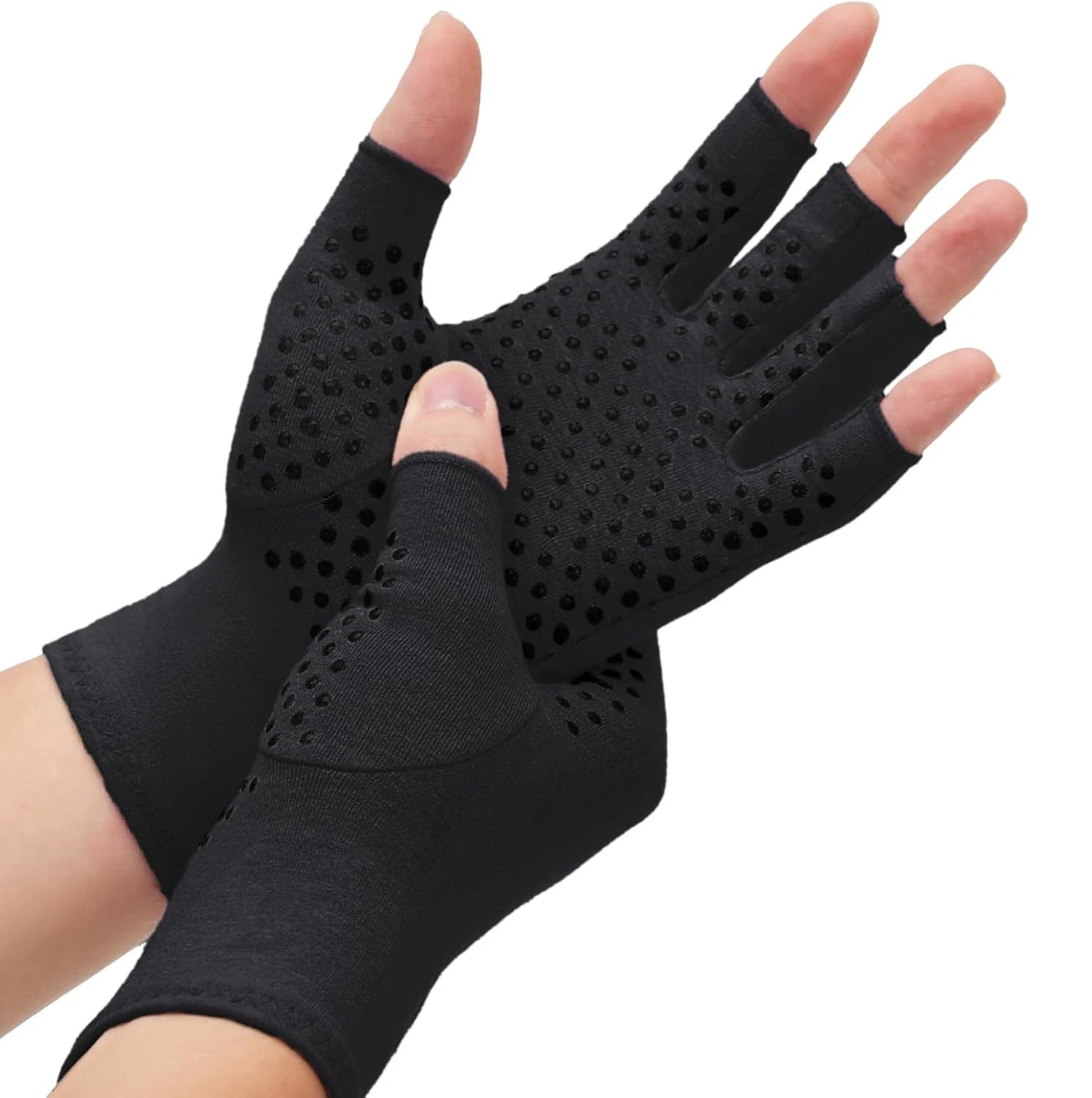 Arthritis Gloves Women Men,Carpal Tunnel,Rheumatiod,Tendonitis,Fingerless Hand Thumb Compression Gloves for Typing, Daily Use
