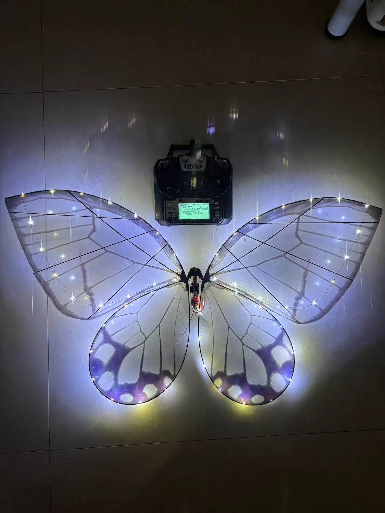Parachute Umbrella Head Cloth Fluttering Wing Butterfly Aircraft Bionic Butterfly Remote Control Full Set Ready to Fly