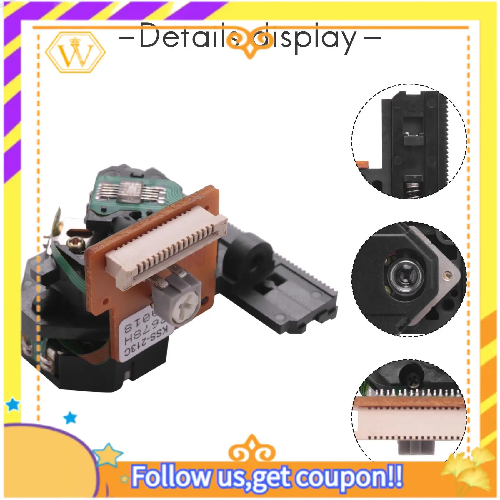 Lente laser de captação óptica mais recente-KSS-213C para sony dvd cd player hogard fe27 peças de reposição cabeça de laser