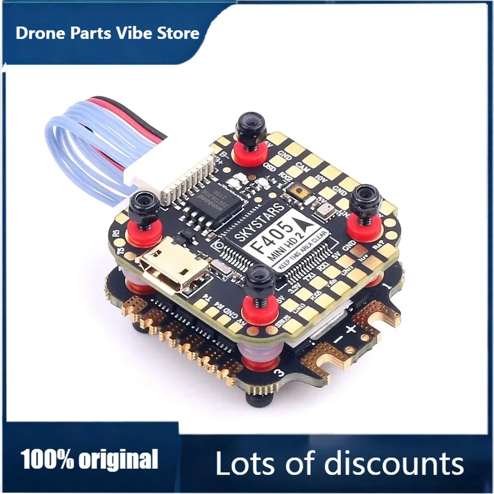 

Полетный контроллер FyFor Skystars F405 Mini HD2 20x20 мм и стек регуляторов скорости KM35 35A 3-6S