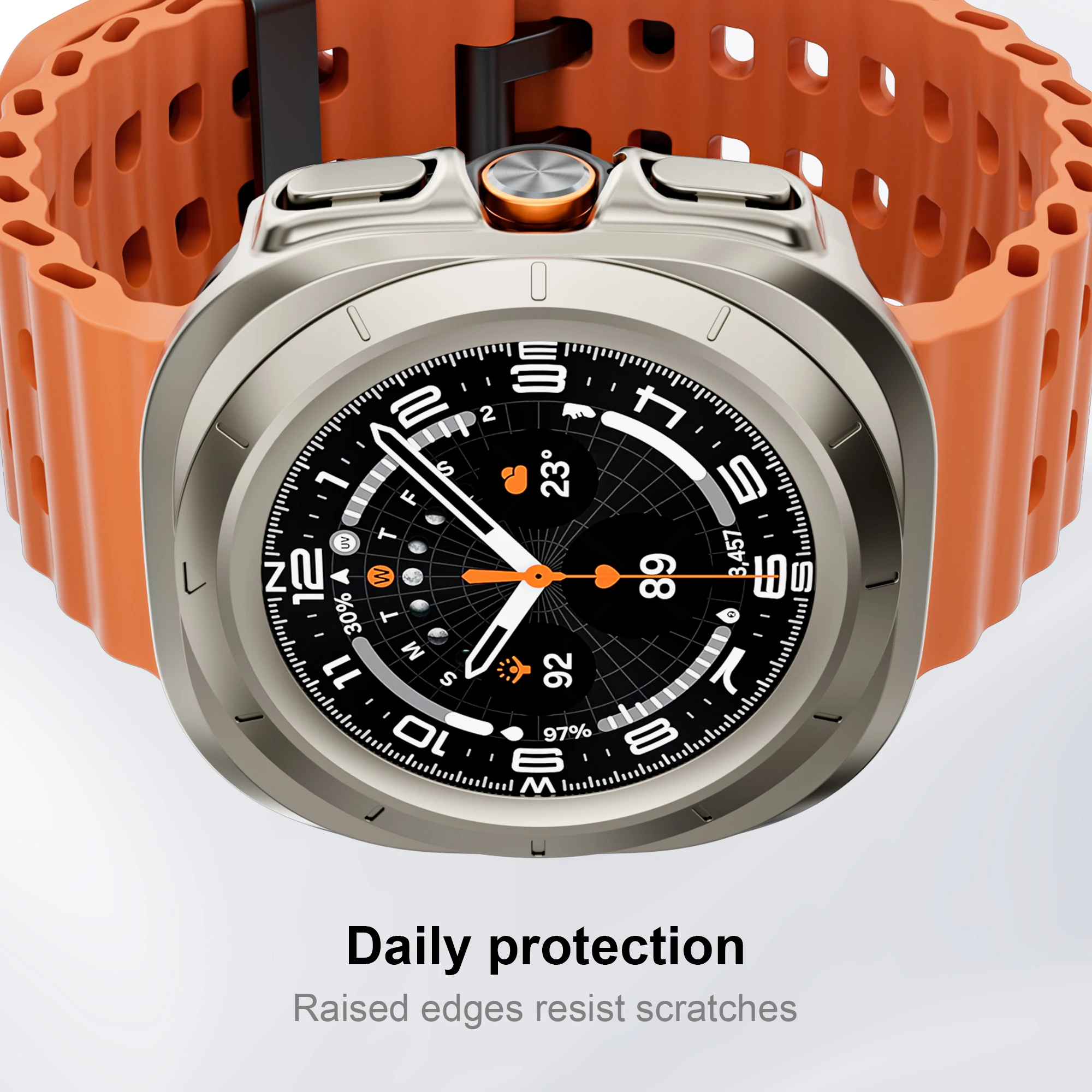 For Samsung Galaxy Watch 2025 Ultra Case 47mm Accessories Hollow Hard Frame Protective PC Bumper for Galaxy Watch 7 Ultra cover