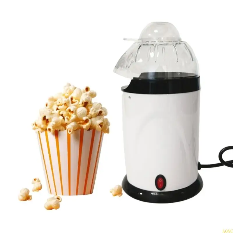 A0NC Hot Air Air Maker Machine 1200W Corn Corn Bopper مع صانع الوجبات الخفيفة لقياس الكأس القابلة للفصل لليالي الأفلام