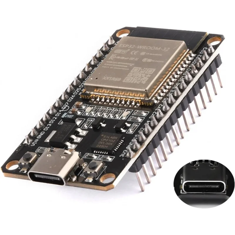

Type-C Module ESP32 30PIN NodeMCU Development Board ESP32-WROOM-32 2.4 GHz WLAN CP-2102