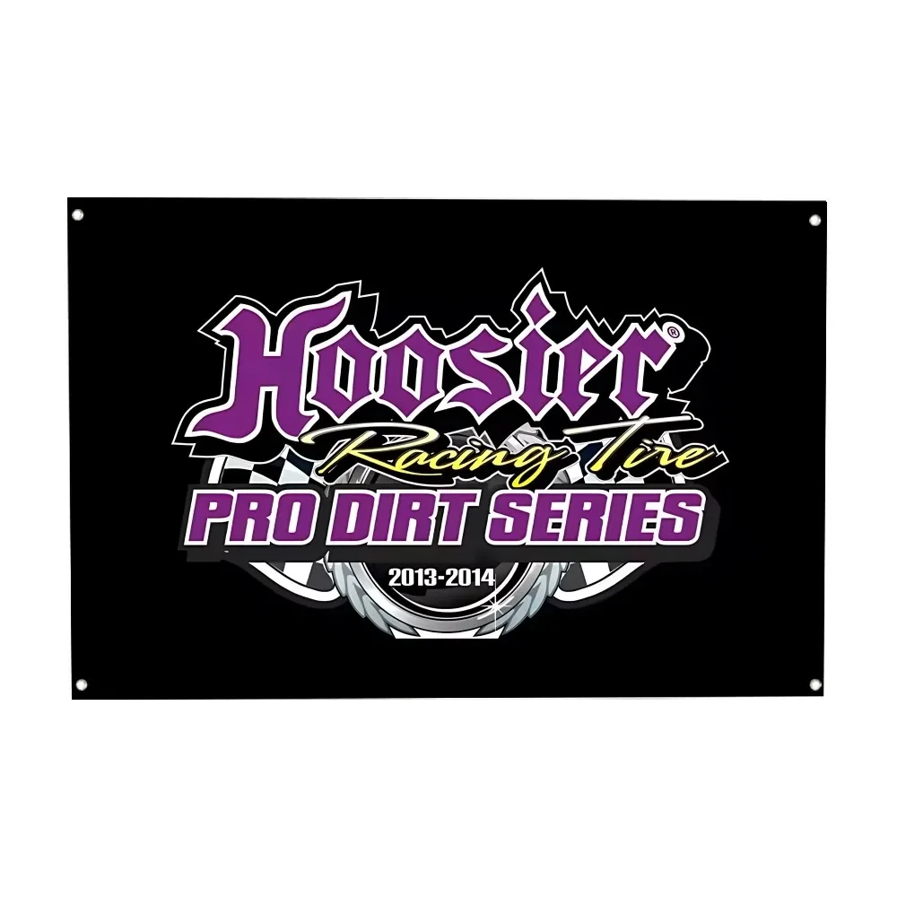 Hoosier Racing Tire Flag Flag Polyester Printed Flags for Room Garage Decor