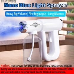 NEW 300ML Nano Blue Light Barber Sprayer USB Electric Aftershave Steam Wireless Spray Disinfection Gun For Garden Atomizer Tools
