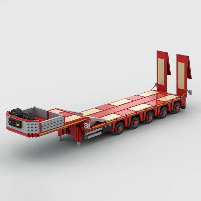 Model pojazdu inżynieryjnego Moc Klocki konstrukcyjne Modułowy niski podwozie ciężarówki Technologiczne klocki Świąteczne zabawki DIY Prezenty budowlane
