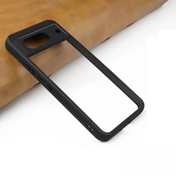 For Google Pixel 8 Case Google Pixel 7A 8 Pro Cover Black Edge Shockproof TPU Case Transparent PC Phone Cover Google Pixel 8