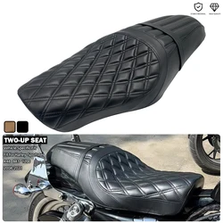 Motorcycle Two-Up Seat Driver Passenger Pillion For Harley Sportster 1200 Nightster Custom SuperLow Roadster Iron 883 Low XL883L