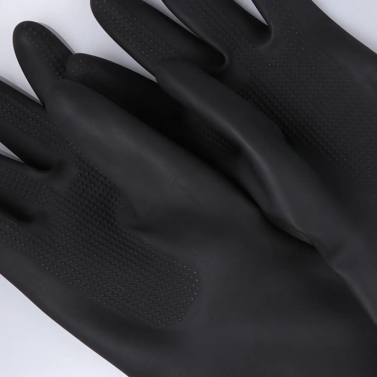 Water Resistant Latex Safety Gloves Thickened Palm Grip Ergonomic Design Flexible Five Fingers for Gardening Plumbing Oil