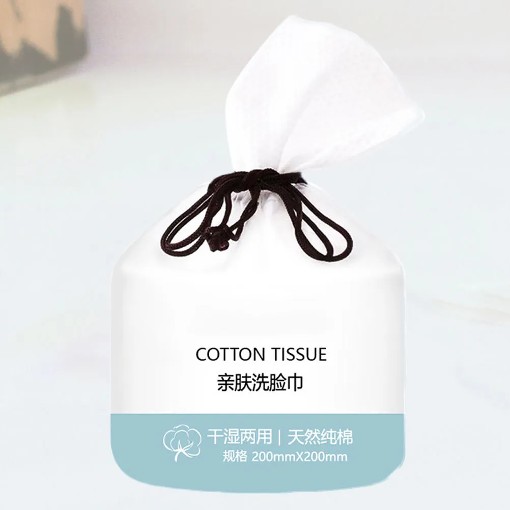 1 Roll Ultra Soft Cotton Face Washing Towel Biodegradable Disposable Facial Tissue Wet Dry Use for Makeup Remover Personal Care