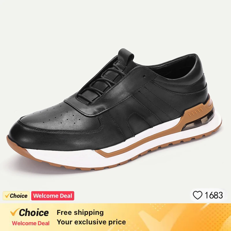 High Grade Men Genuine Leather Casual Dialy Sneakers Stone Pattern Cowhide Leather Men Comfortable Outdoor Walking Shoes Size 46
