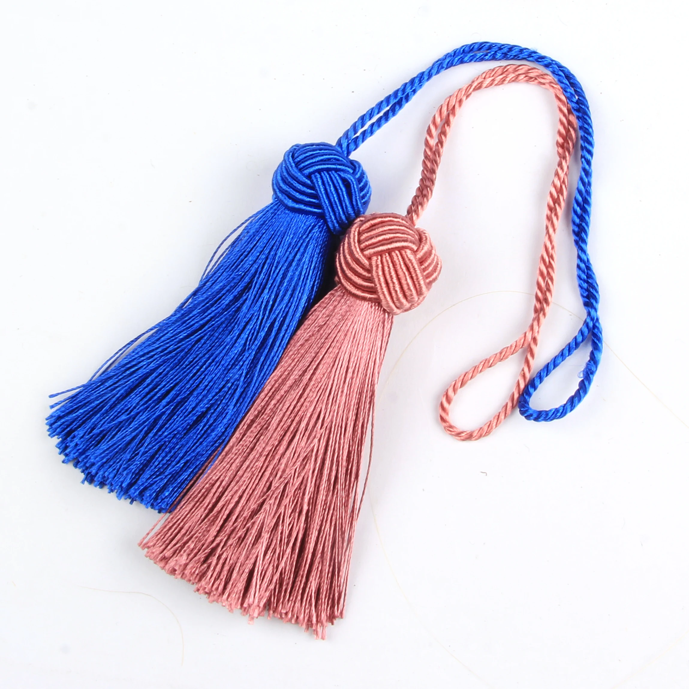 4Pcs Crafts Tassel Hanging Pendant Curtain Accessories Silk Fringe Thread Handmade DIY Sewing Decoration Key Tassels