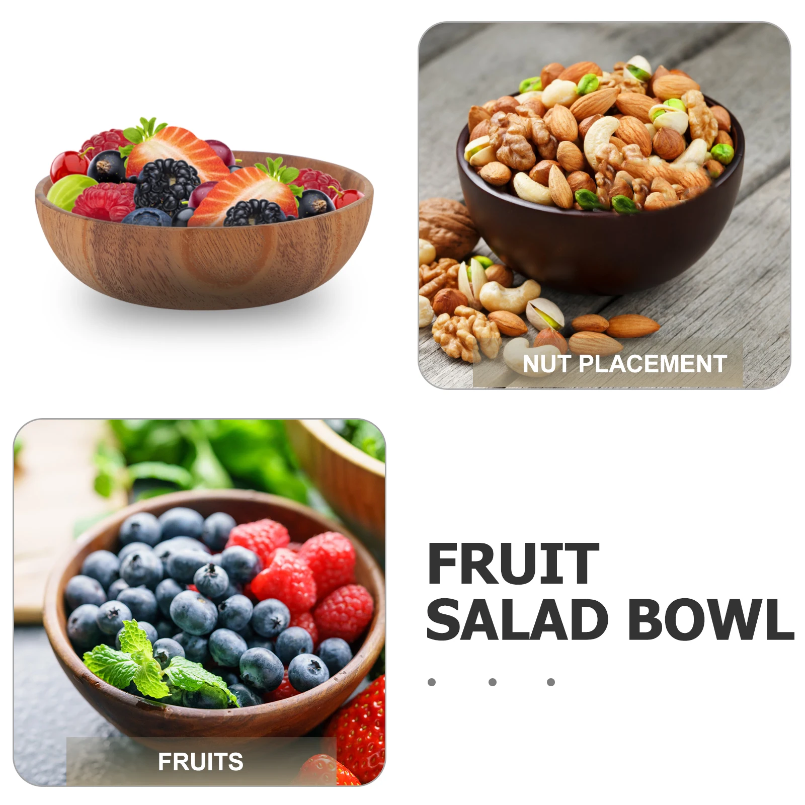 

Wooden Plate Versatile Snack Plates Sauce Mini Condiment Bowls Dipping Dishes Fruit Dish Home Kitchen Decorative Salad Plate