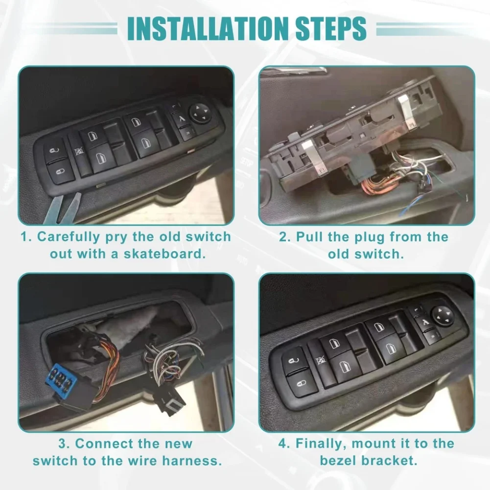 Replacement Electric Window Control Switch for Seat For Cordoba For 9N 2002 2009 and Models OEM Reference 6Q0959858