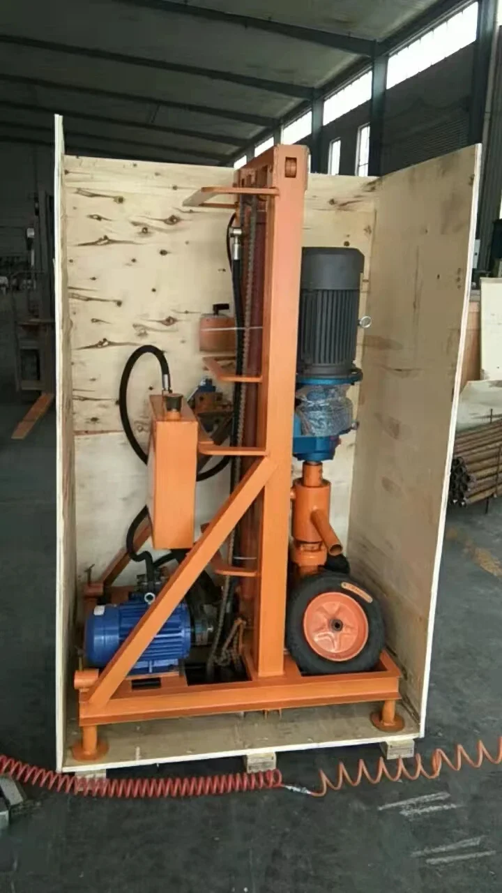 3kw 100m Deep Portable Hydraulic Water Well Rotary Drilling Rig /borehole Water Well Drilling Machine with Electric Start