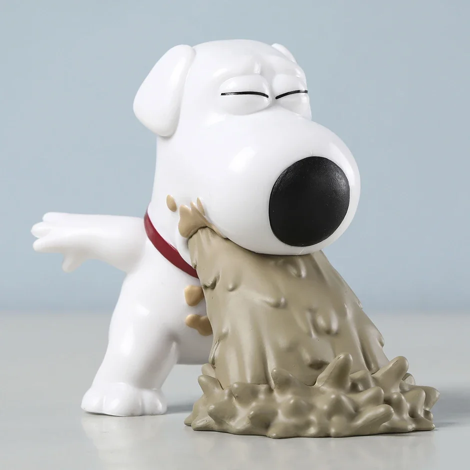 Family Guy Brian Dog PVC الشكل جمع لعبة مجسمة دمية Brinquedos
