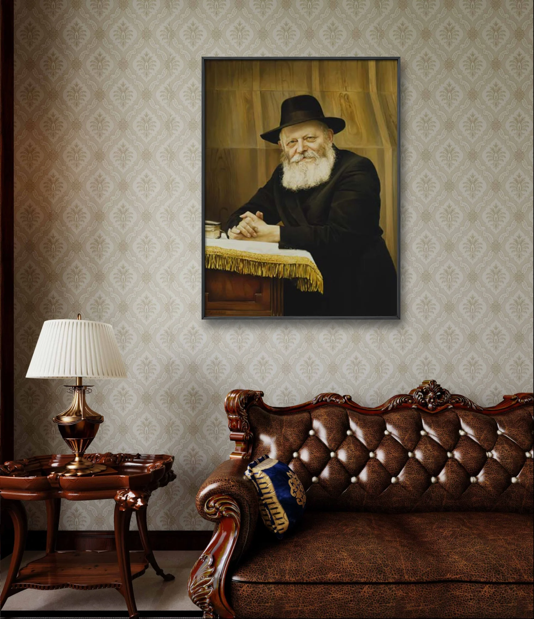 Rabbi 5D Diamond Painting Kit Jewish Teacher image Diy Diamond Embroidery Cross Stitch Jewish People Home Wall Decor Hand Gift