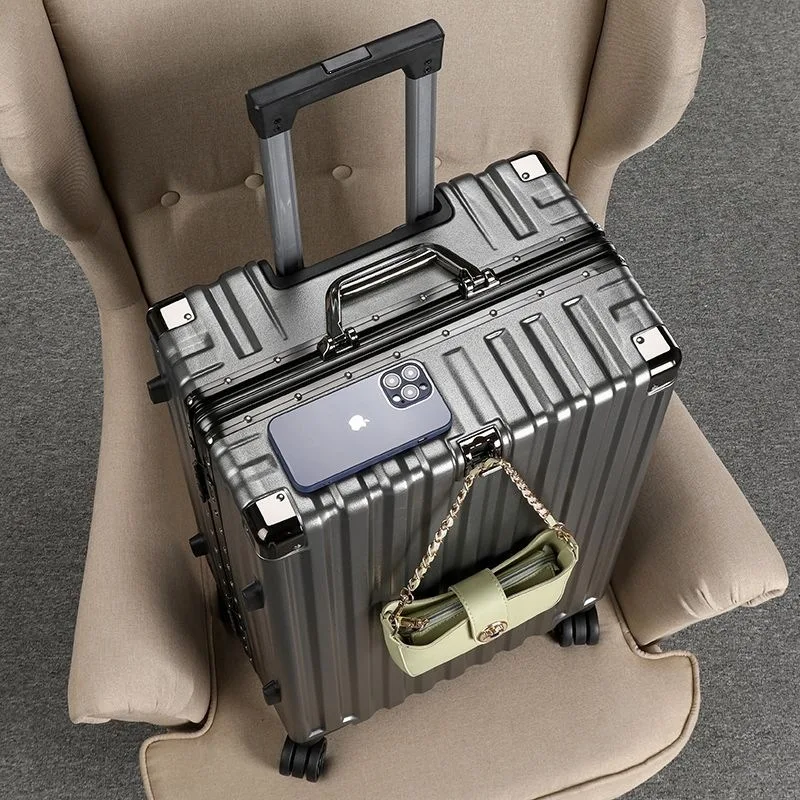 

New Model Luggage Travel Suitcase Aluminum Frame Durable Quiet 360 Swivel Wheels Large Capacity Suitcase for Men Travel Luggage