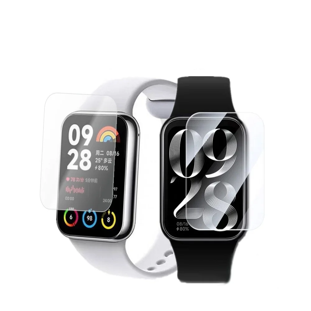 ฟิล์ม TPU อ่อนและตัวป้องกันหน้าจอ PMMA สําหรับ Xiaomi MiBand 8 Pro Mi Band 8 Pro