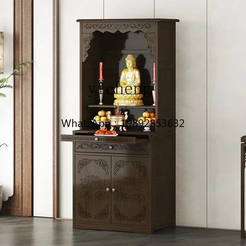 

G1 Buddhist shrine stand cabinet, God of Wealth cabinet, household Buddha statue, Guan Gong Bodhisattva worship altar cabinet