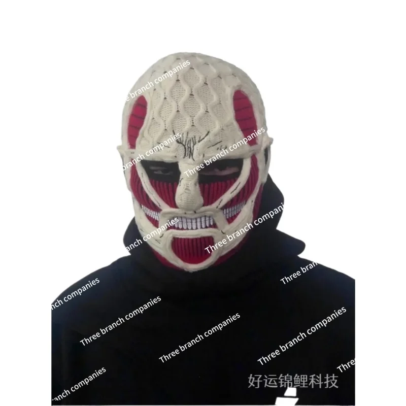 Attack On Titan Mask popular Ski mask  Riding face  mens caps handmade fall winter warm beanies  face mask  hats for men