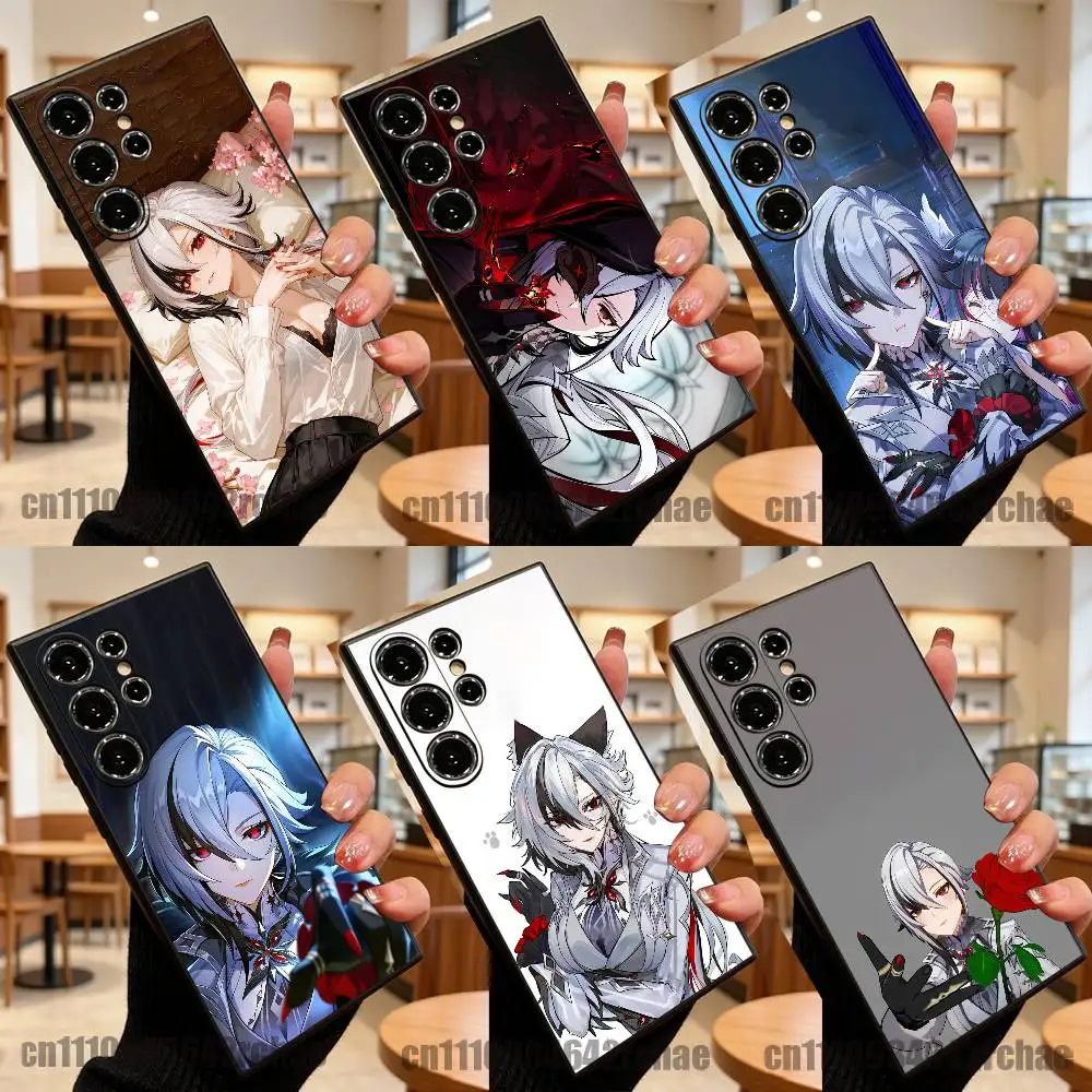 For Genshin Impact Arlecchino Fridge Phone Case Samsung S23,S24,S26,S25,S22,S30,S21,Ultra,Plus,5G,Fe,Lite Soft Cover