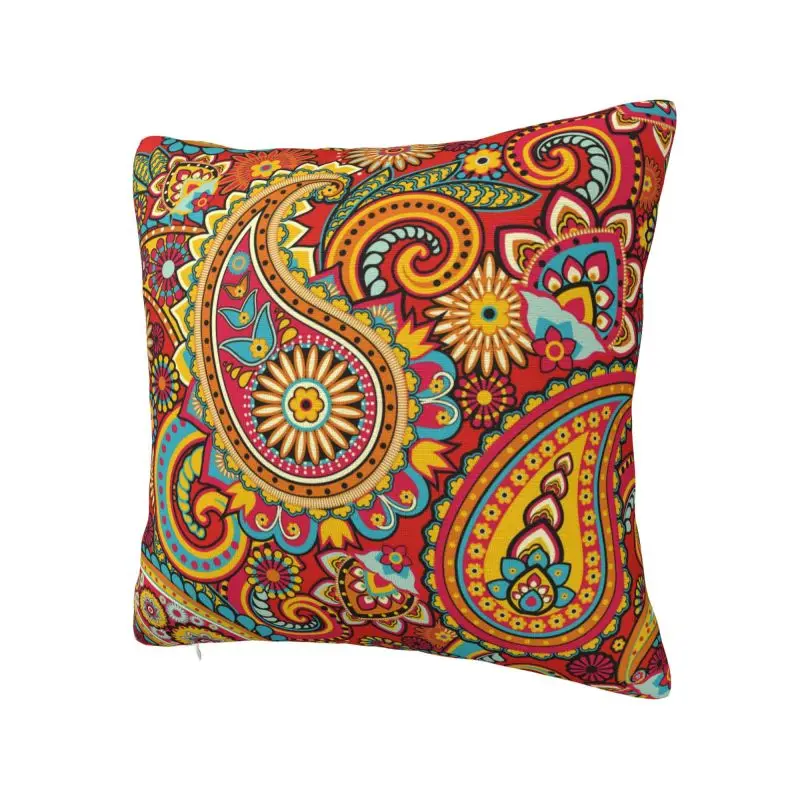 Ethnic Bohemia Style Paisley Bandana Cushion Covers 45x45cm Velvet Pillow Case Sofa Chair Square Pillowcase Bedroom Decoration